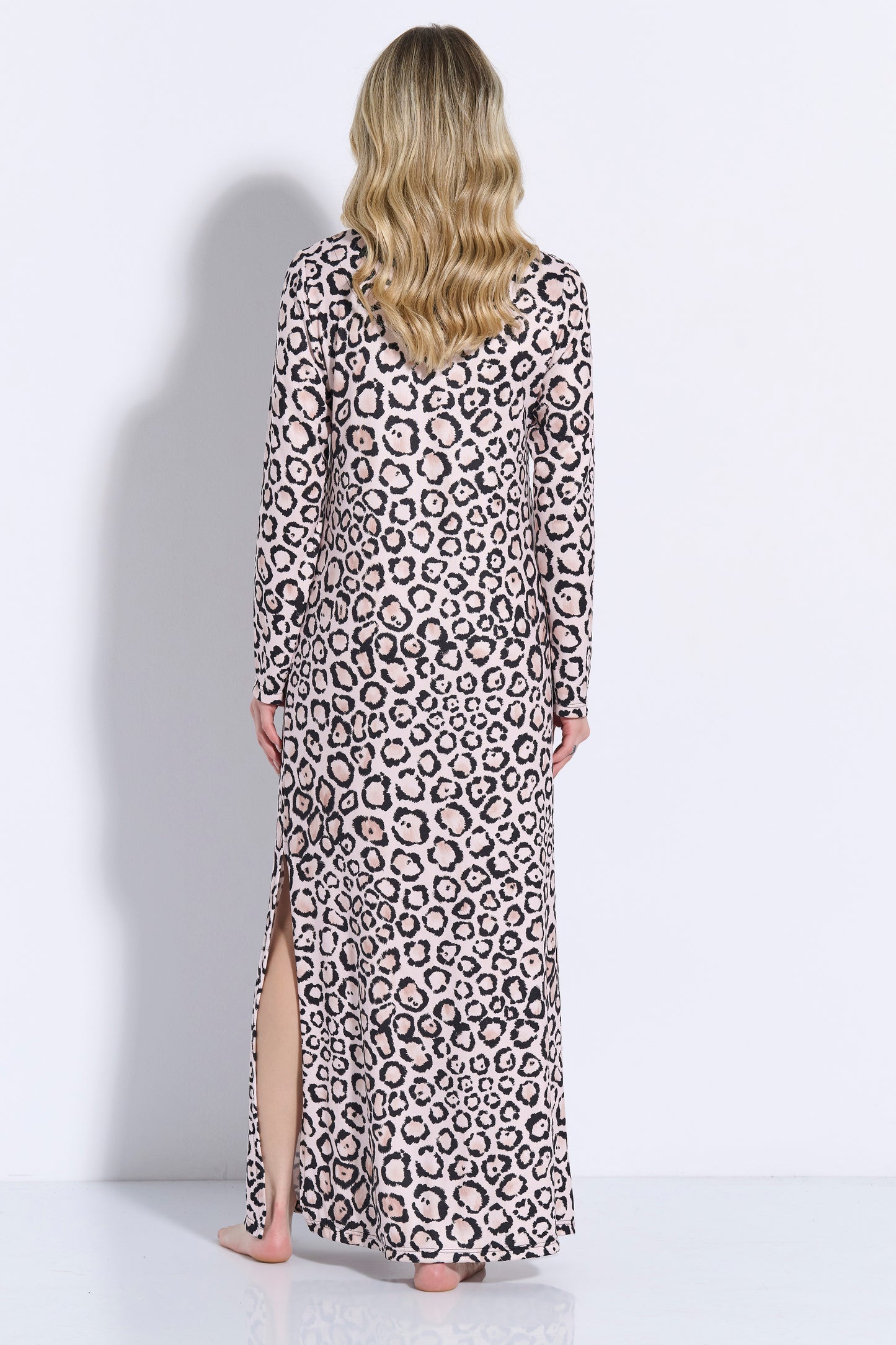 Jeanette maxi φόρεμα λεοπαρ - Nadia Lingerie