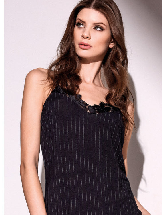 Lormar ριγέ νυχτικό - Nadia Lingerie