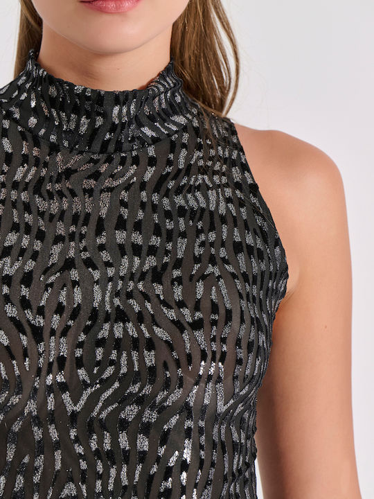 Βελούδινο αμάνικο κορμάκι στρινγκ Milena - Nadia Lingerie