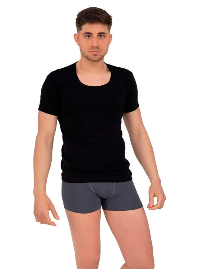 NINA CLUB| Ανδρική κοντομάνικη φανέλα χωρίς ραφές - Nadia Lingerie