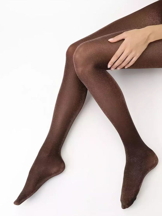 40 den καλσόν με χρυσό γκλιτερ - Nadia Lingerie