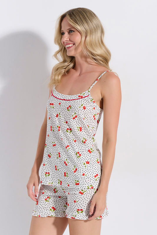 Baby doll με κερασάκια - Nadia Lingerie