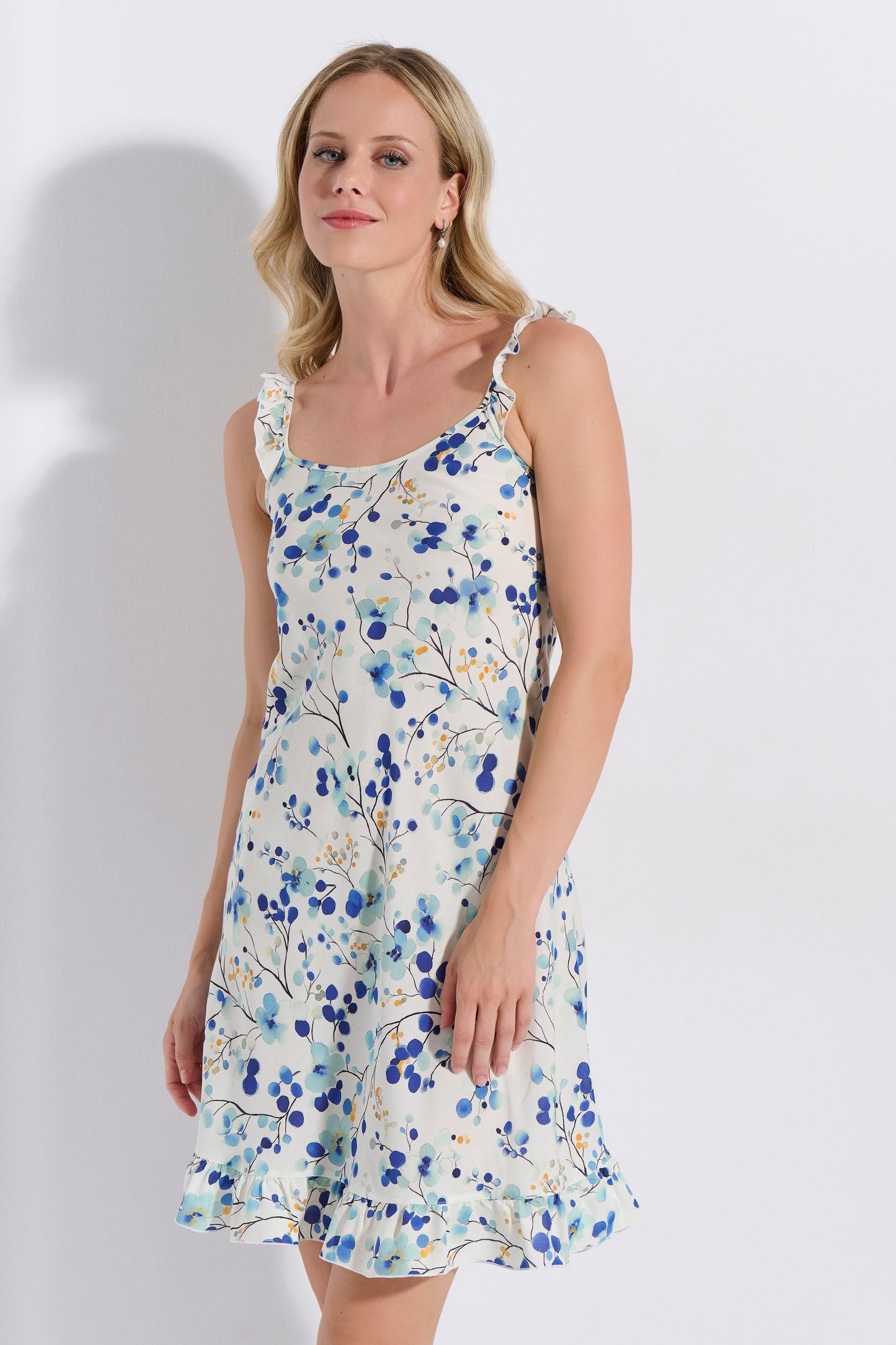 Floral νυχτικό Jeanette - Nadia Lingerie