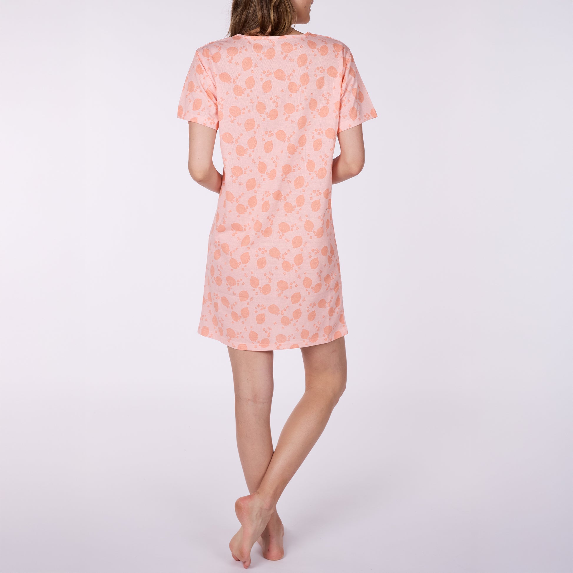 Νυχτικό βαμβακερό με ιδιαίτερο πριντ - Nadia Lingerie