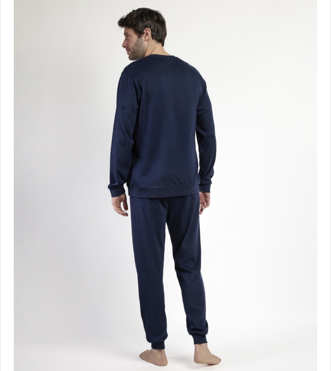 Admas πιτζάμες Donalt Ανδρικές βαμβακερές χειμερινές πυτζάμες με τον donald duck - Nadia Lingerie