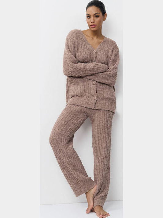 Aruelle Χειμερινό Γυναικείο Σετ Πιτζάμας Πούρου - Nadia Lingerie