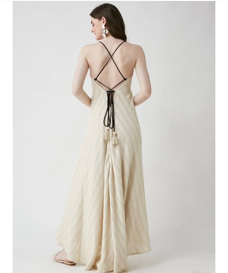 BE SUNSET| Bliss Mai Beige φόρεμα - Nadia Lingerie