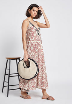 BE SUNSET| Εμπριμέ καλοκαιρινό φόρεμα - Nadia Lingerie