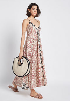 BE SUNSET| Εμπριμέ καλοκαιρινό φόρεμα - Nadia Lingerie