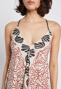 BE SUNSET| Εμπριμέ καλοκαιρινό φόρεμα - Nadia Lingerie