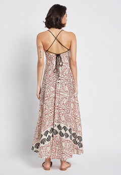 BE SUNSET| Εμπριμέ καλοκαιρινό φόρεμα - Nadia Lingerie