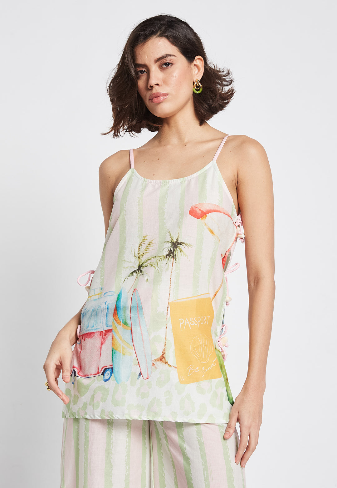 BE SUNSET τιραντακι με δεσίματα - Nadia Lingerie