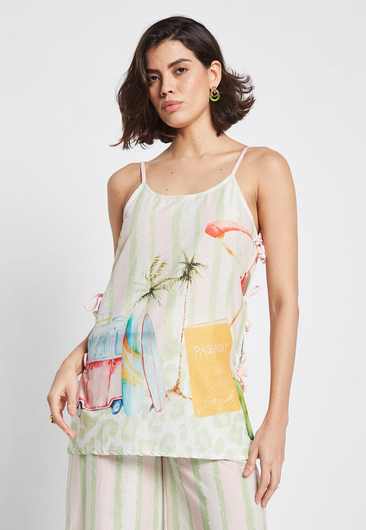 BE SUNSET τιραντακι με δεσίματα - Nadia Lingerie