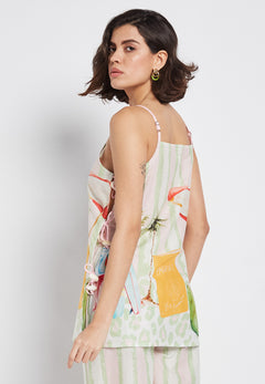 BE SUNSET τιραντακι με δεσίματα - Nadia Lingerie