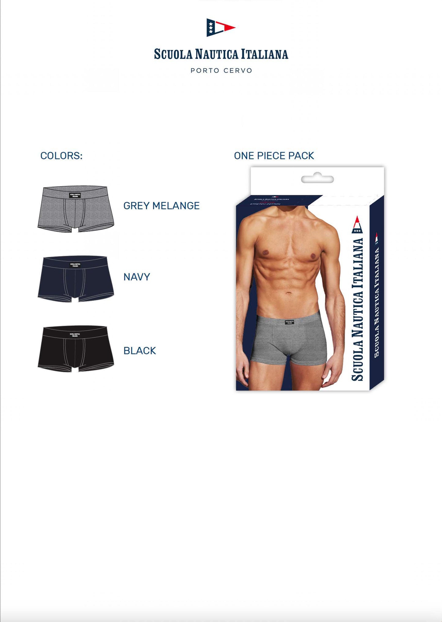 ΒΑΜΒΑΚΕΡΟ BOXER ΑΝΔΡΙΚΟ SCUOLA NAUTICA ITALIANA SNI868. 3ΤΜΧ #3 - Nadia Lingerie