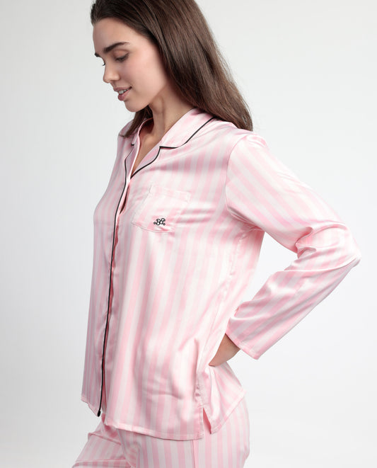 Γυναικείες πιτζάμες ριγέ Barbie by Admas - Nadia Lingerie