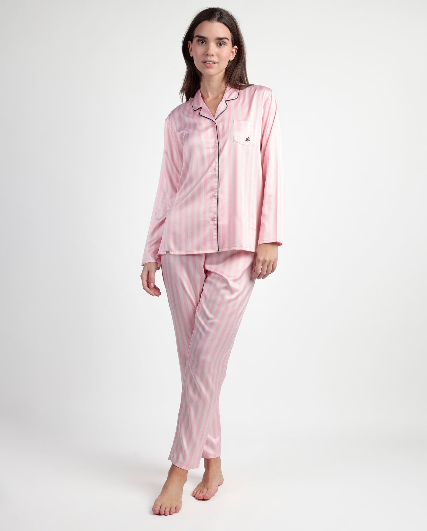 Γυναικείες πιτζάμες ριγέ Barbie by Admas - Nadia Lingerie