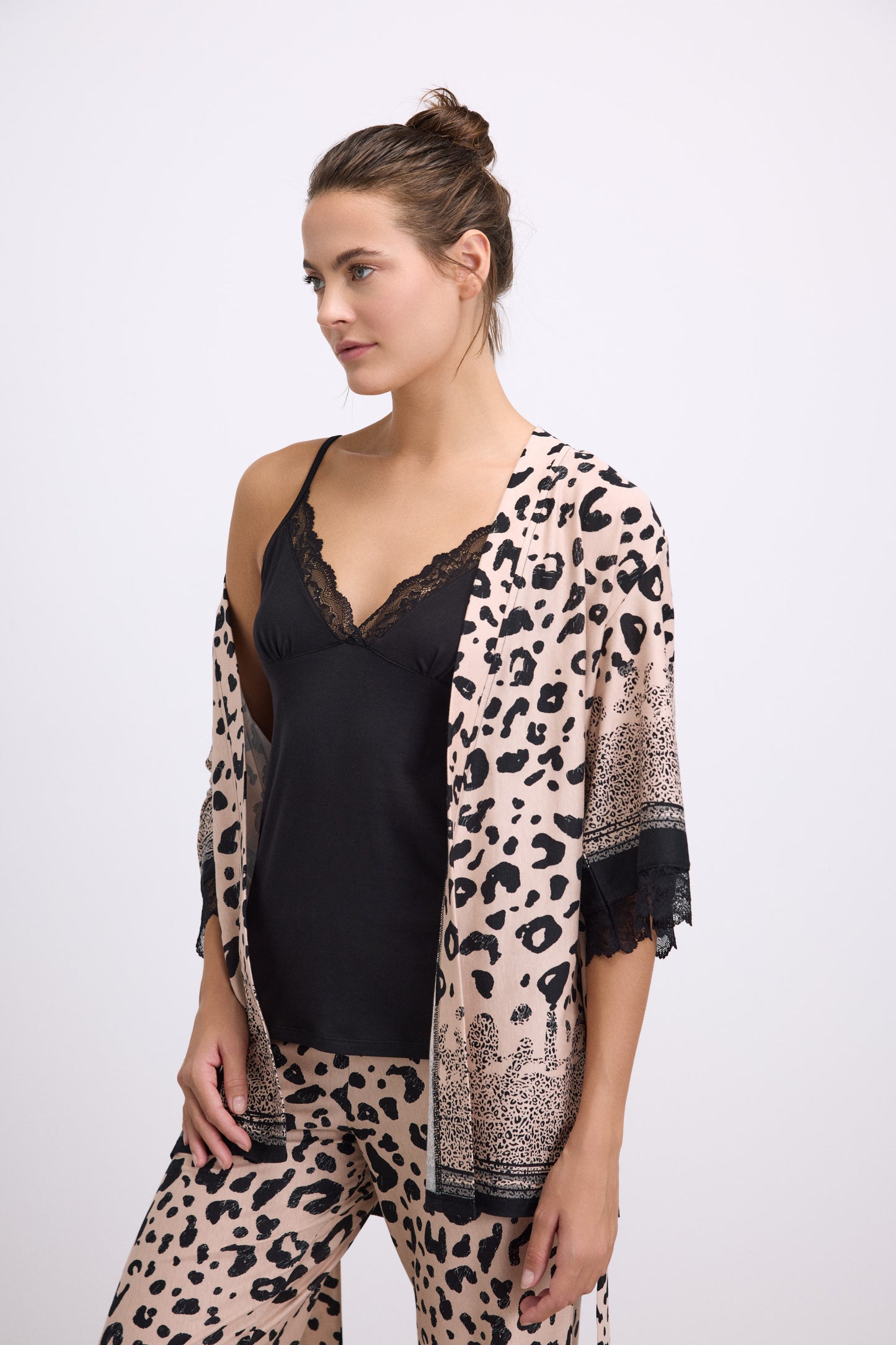 Bergenia σετ πιτζάμας 3 τεμαχίων - Nadia Lingerie