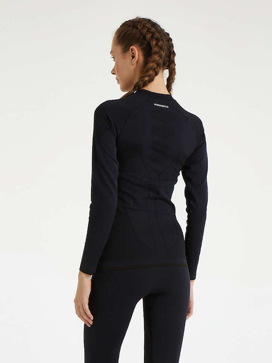 Blackspade Thermal unisex Ισοθερμική Μακρυμάνικη Μπλούζα Μαύρη - Nadia Lingerie
