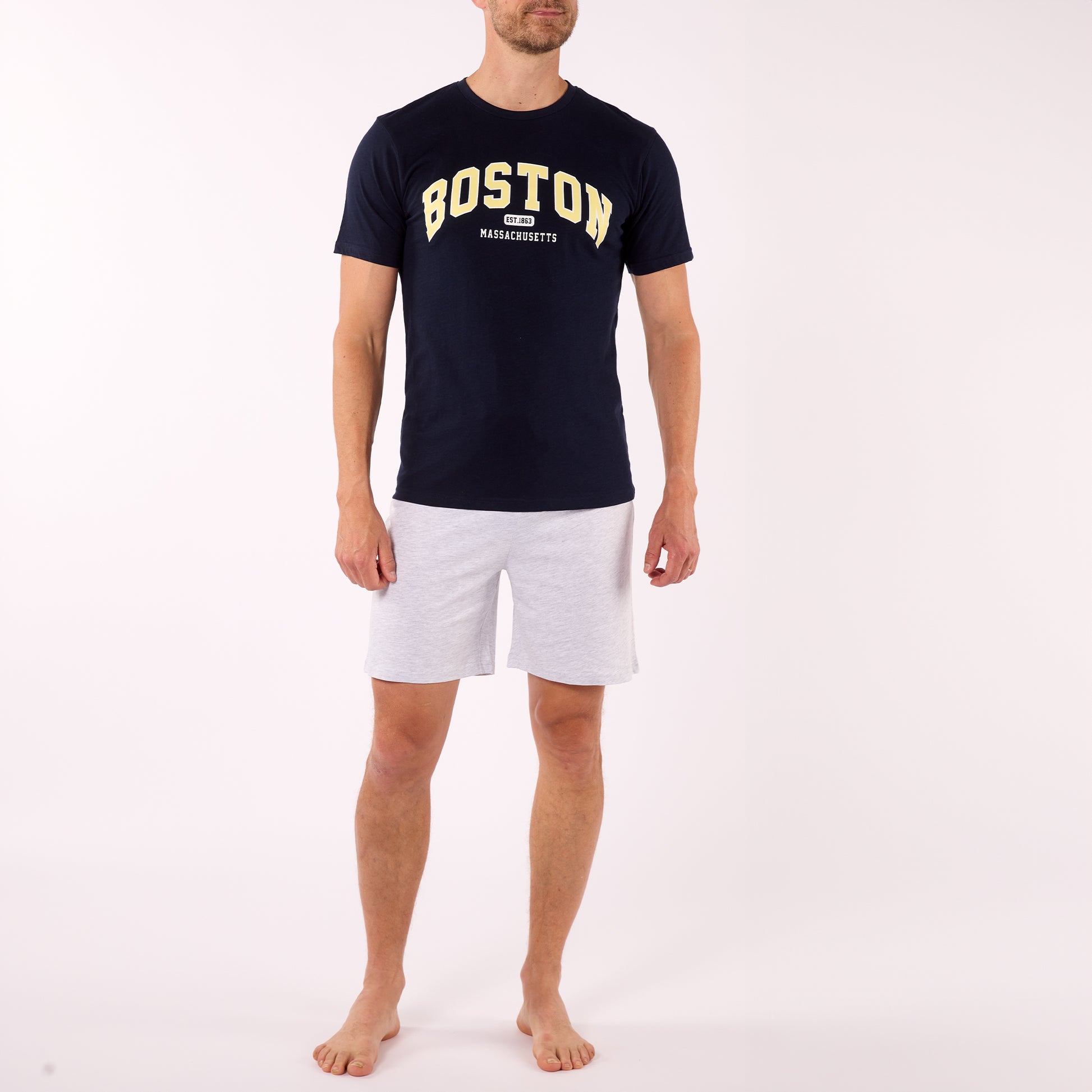 Boston ανδρικές πυτζάμες καλοκαιρινές - Nadia Lingerie