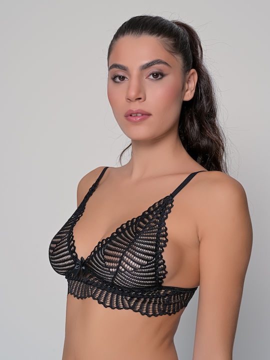 Bralette τριγωνάκι με ελαστική δαντέλα - Nadia Lingerie