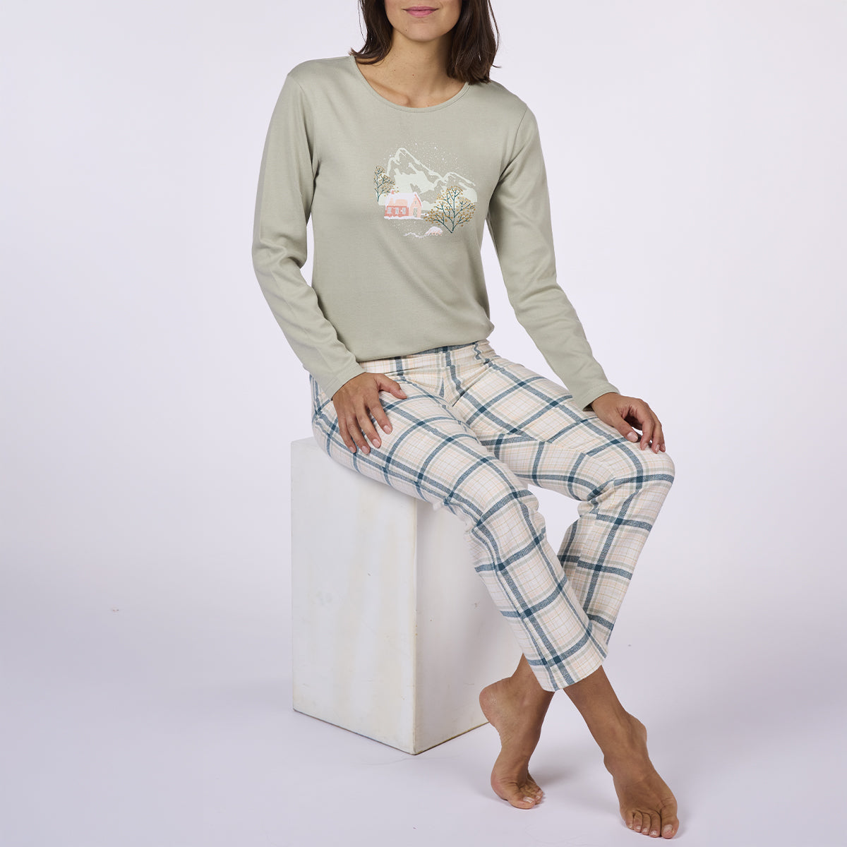 Βαμβακερές πιτζάμες χειμωνιάτικες DODO - Nadia Lingerie