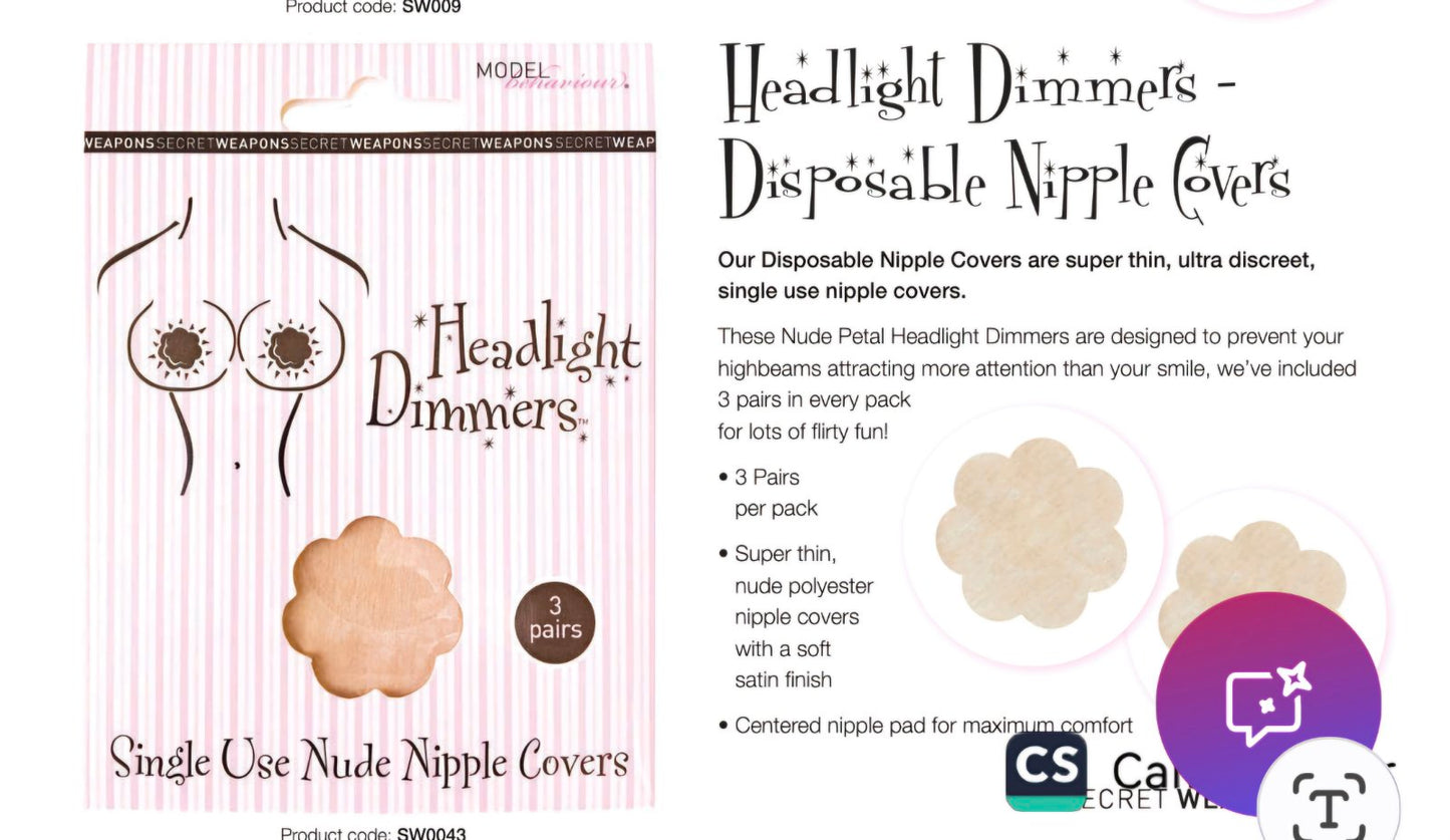 Floral nipple covers - Nadia Lingerie