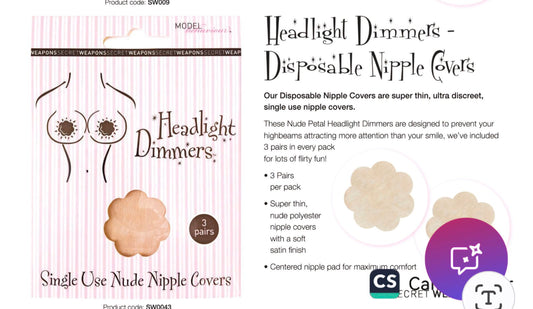 Floral nipple covers - Nadia Lingerie