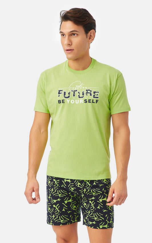 Future Κοντομάνικη Ανδρική Πυτζάμα - Nadia Lingerie