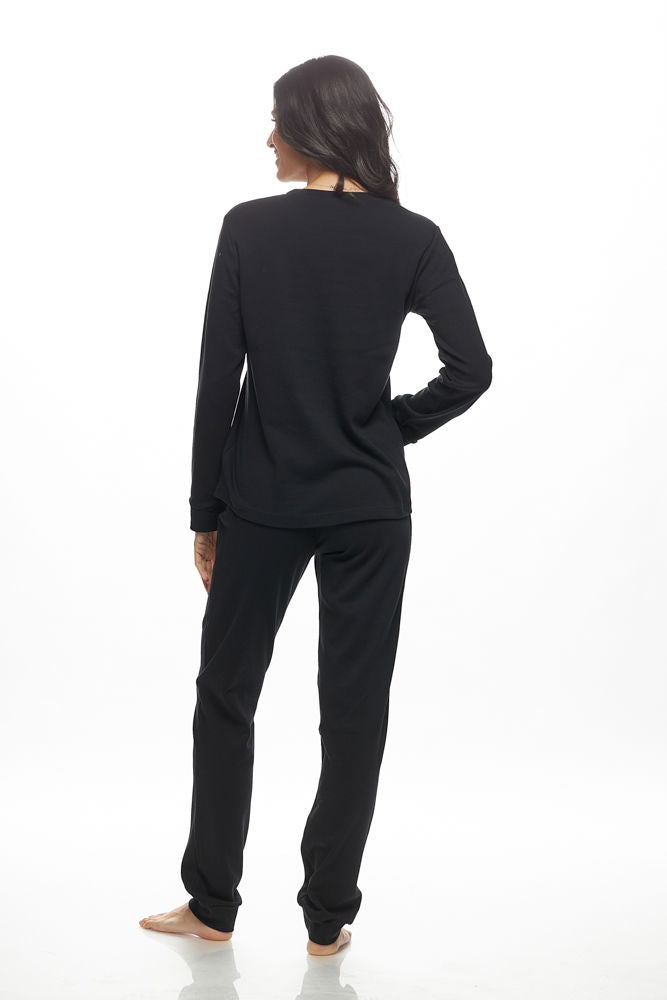 Galaxy Girlfriend Σετ Πιτζάμας Μαύρη - Nadia Lingerie