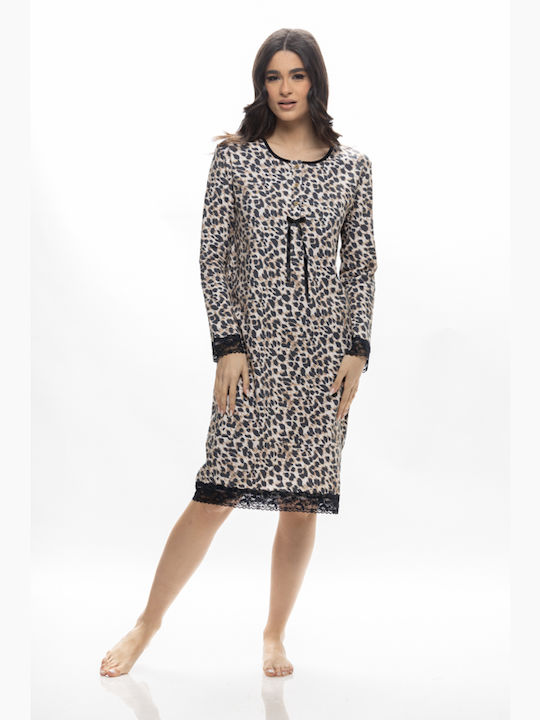 Galaxy λεοπαρ νυχτικό - Nadia Lingerie