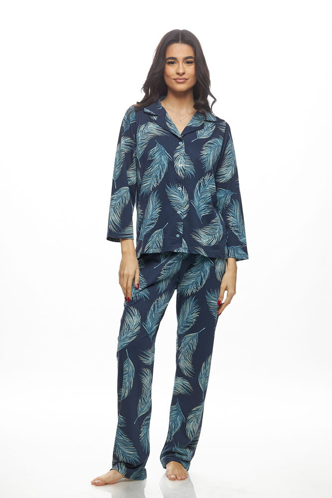 Galaxy Χειμερινό Γυναικείο Σετ Πιτζάμας - Nadia Lingerie