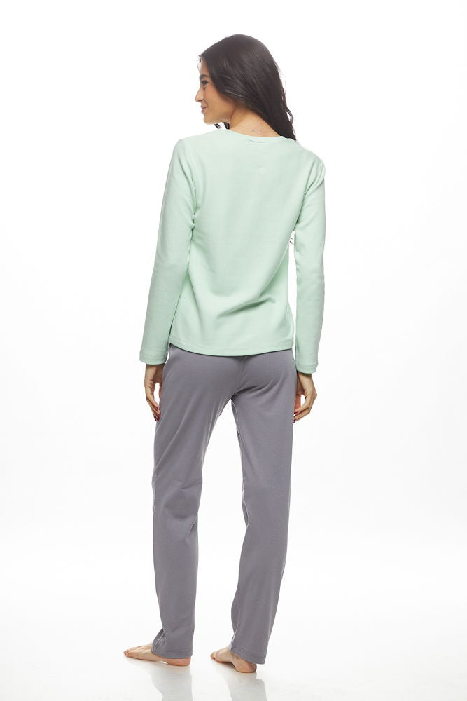 Βαμβακερό σετ πιτζάμας παστέλ Galaxy - Nadia Lingerie