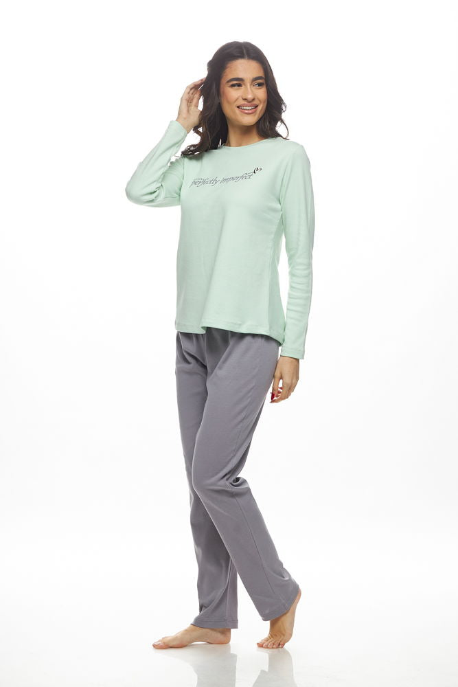 Βαμβακερό σετ πιτζάμας παστέλ Galaxy - Nadia Lingerie