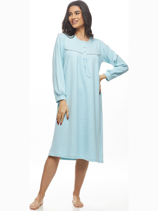 Galaxy Χειμερινό Γυναικείο Νυχτικό - Nadia Lingerie