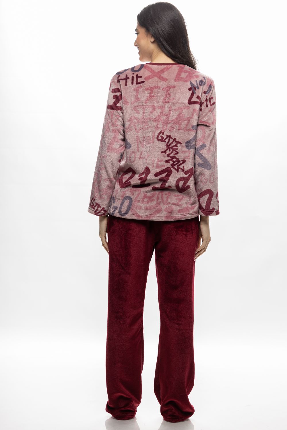 Γυναικεία πυτζάμα Galaxy fleece - Nadia Lingerie