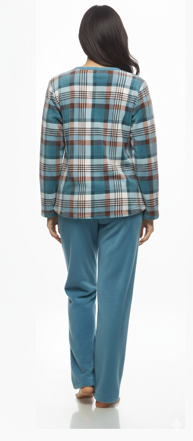 Galaxy καρό fleece πιτζαμες
