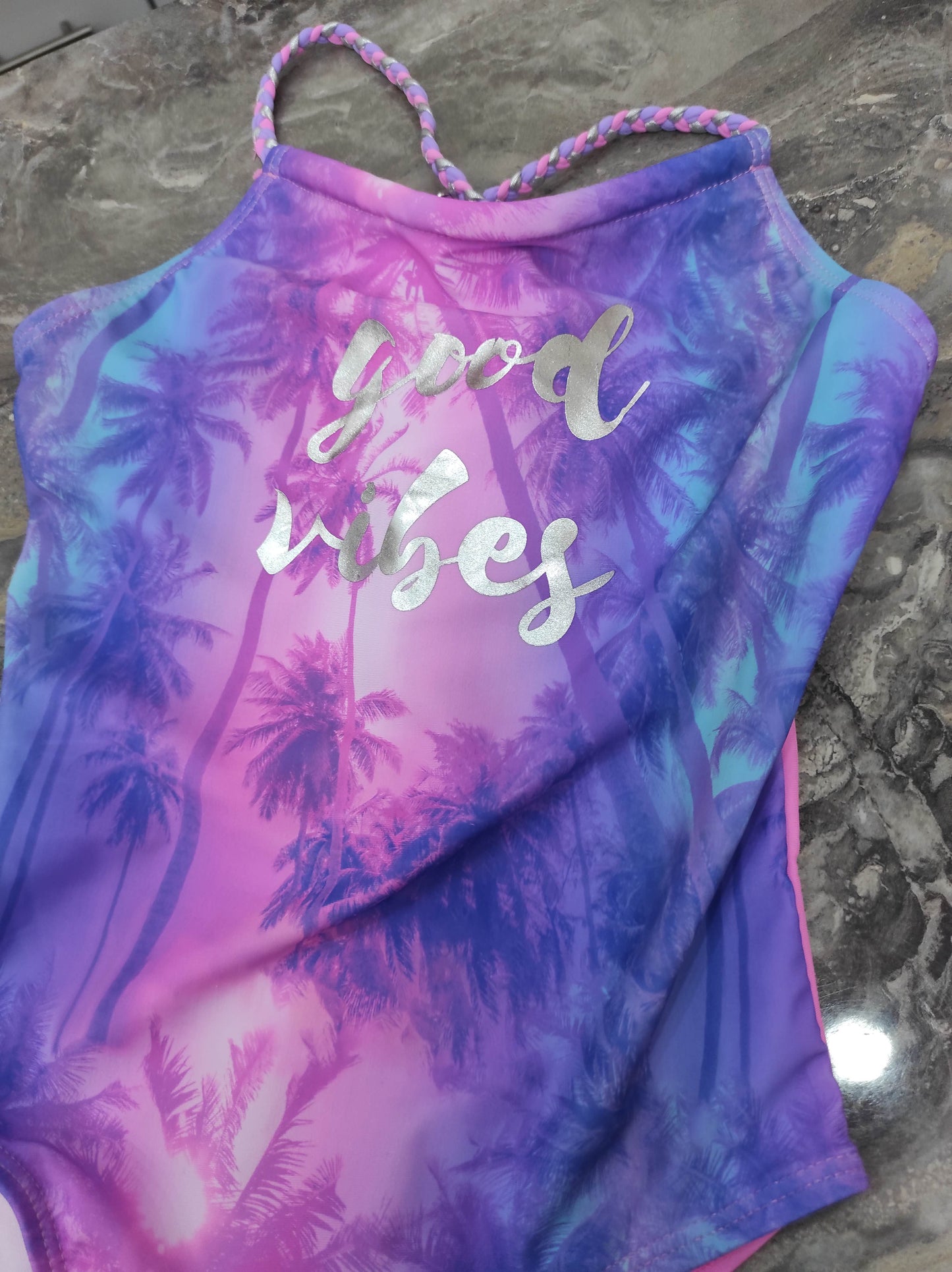 Ολόσωμο μαγιό για κορίτσι Good vibes - Nadia Lingerie