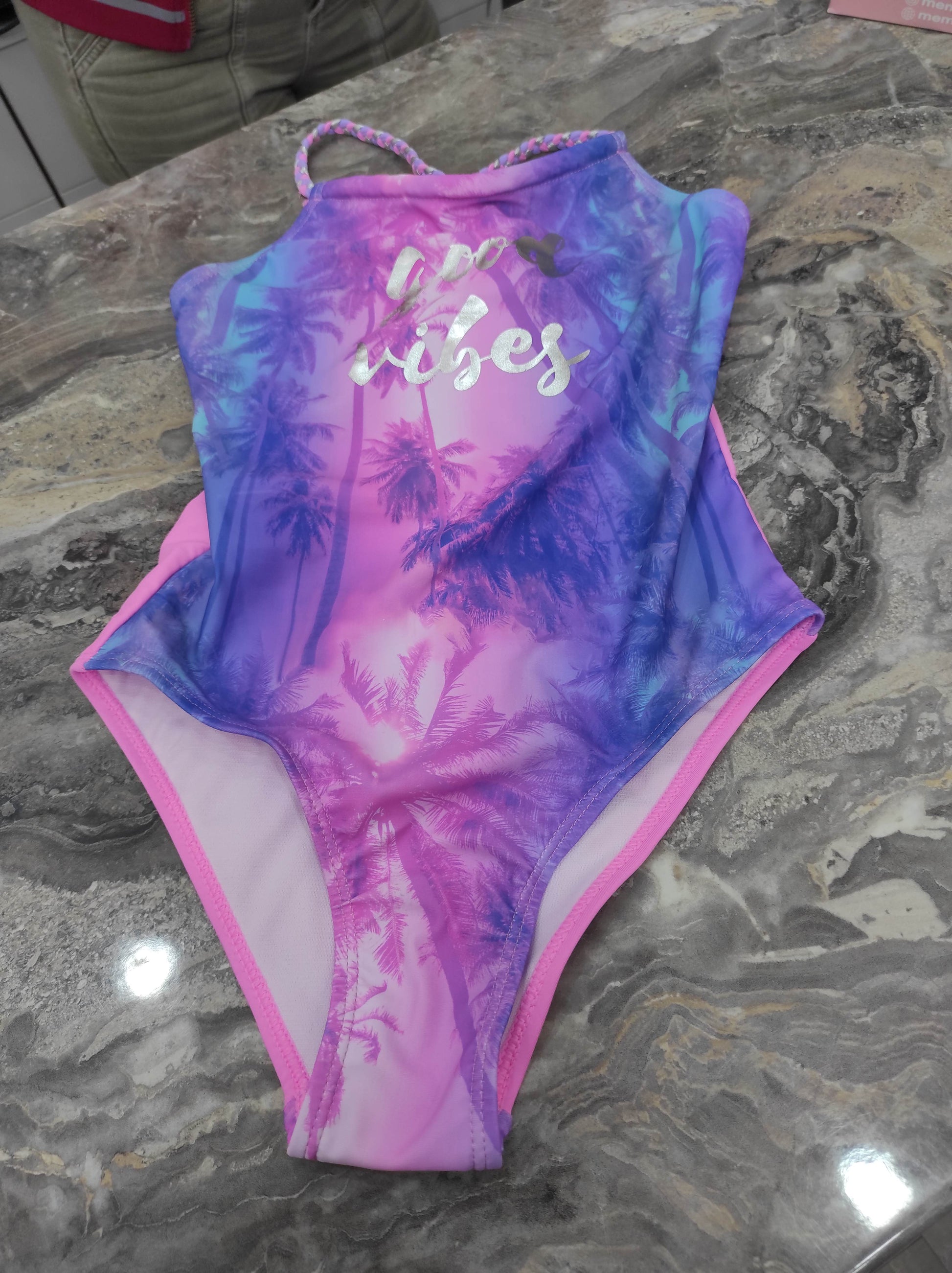 Ολόσωμο μαγιό για κορίτσι Good vibes - Nadia Lingerie