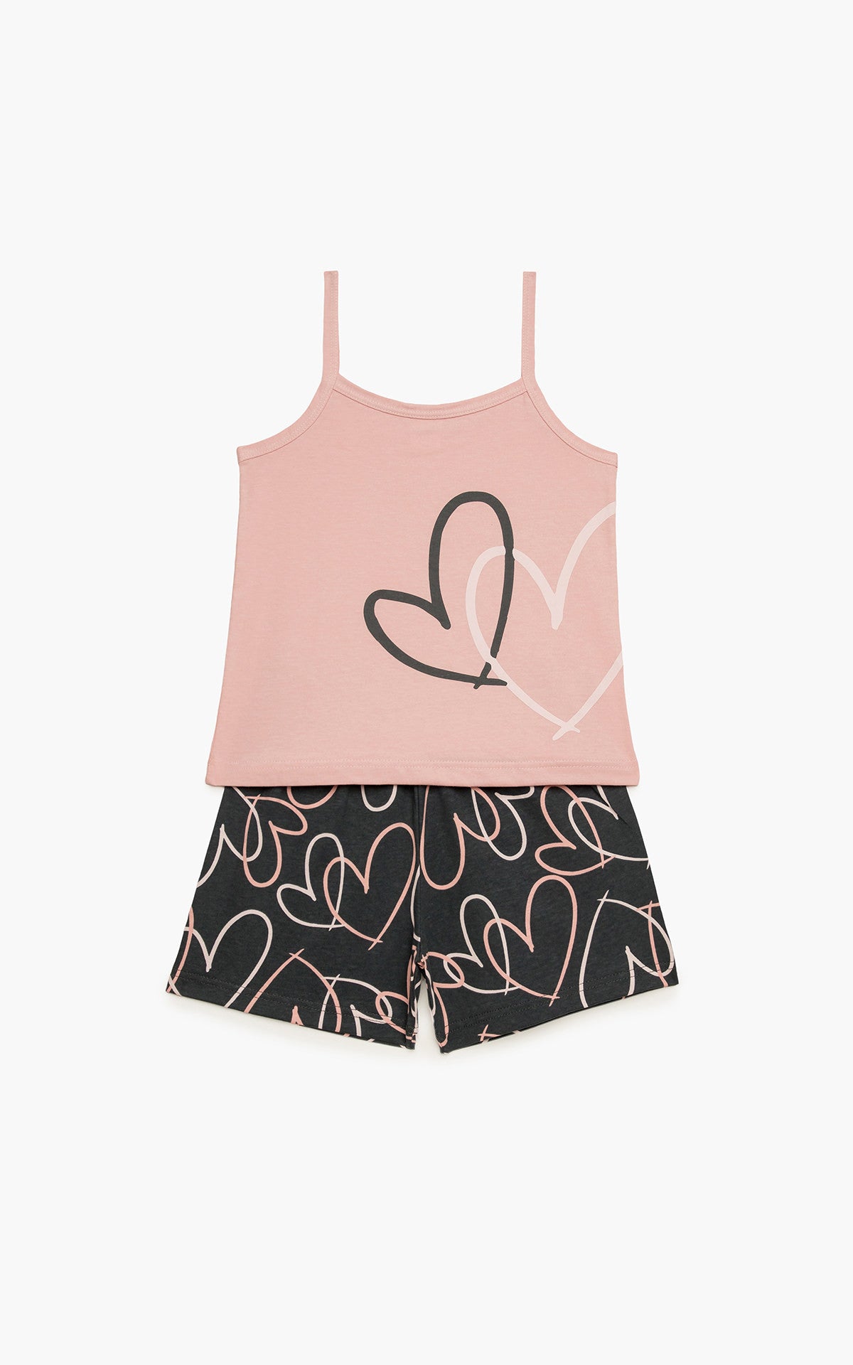 Hearts Αμάνικη Μπριτέλα Παιδική Πυτζάμα - Nadia Lingerie