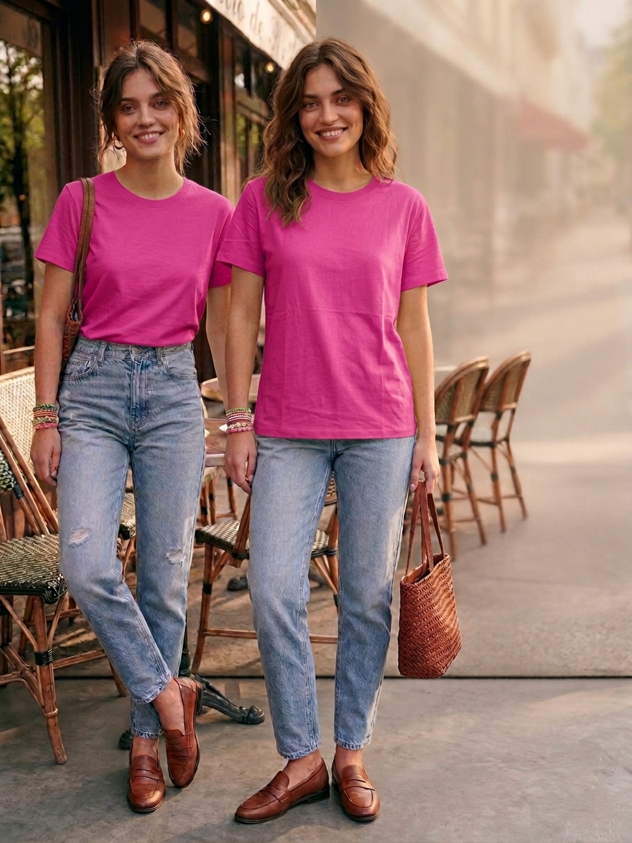 Μονόχρωμο t-shirt Lumina - Nadia Lingerie