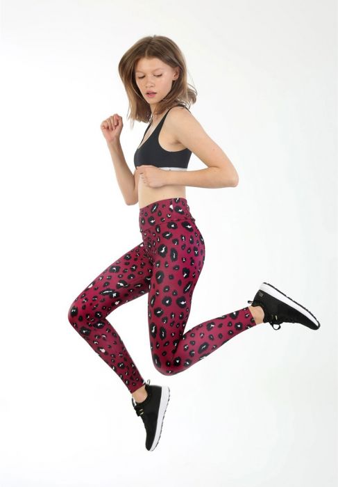 JOHN FRANK| Λεοπαρ μπορντό κολάν - Nadia Lingerie