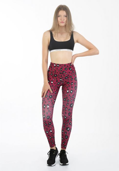 JOHN FRANK| Λεοπαρ μπορντό κολάν - Nadia Lingerie