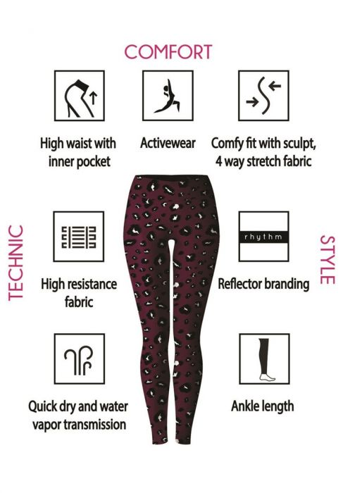 JOHN FRANK| Λεοπαρ μπορντό κολάν - Nadia Lingerie