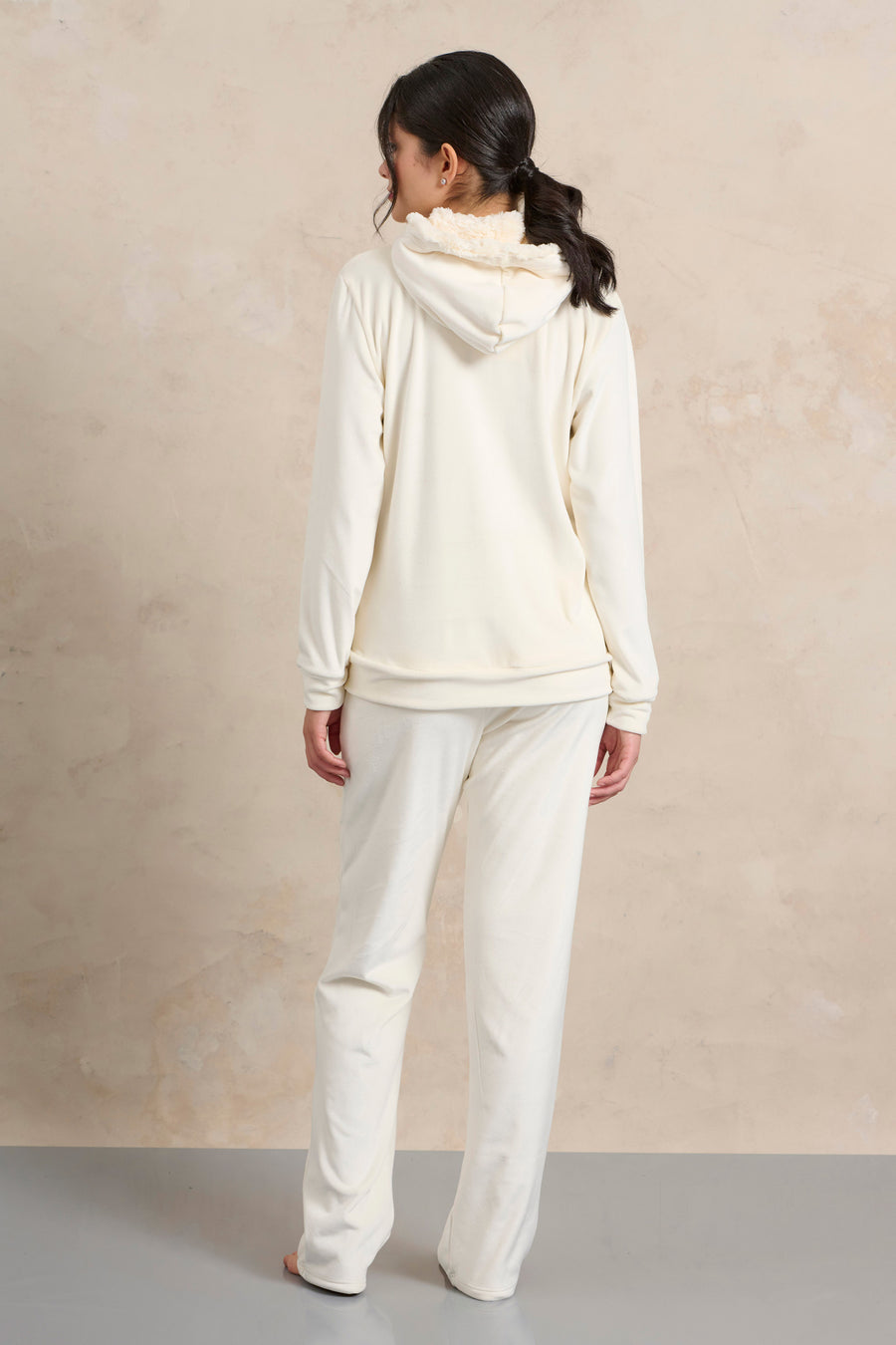 Φόρμα γούνα κουκούλα Jeanette - Nadia Lingerie