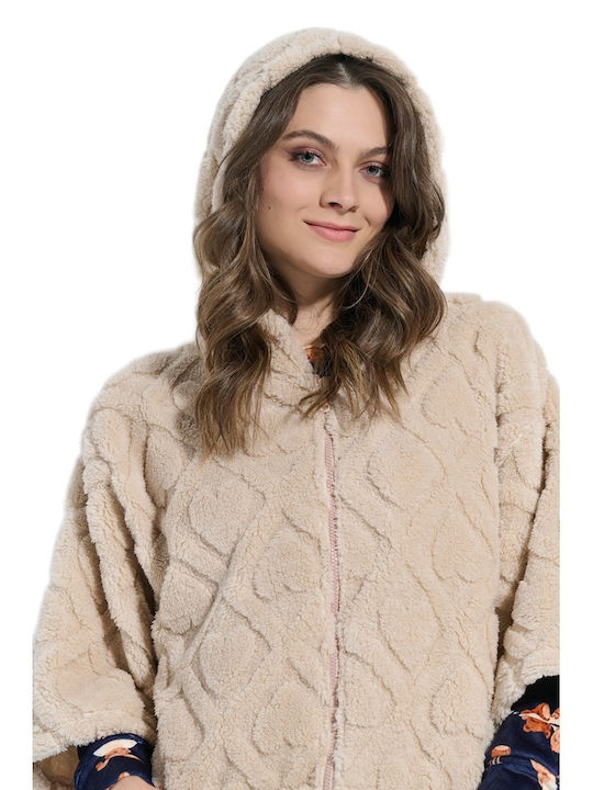 Jeannette Γυναικείο Σακάκι Fleece με Φερμουάρ - Nadia Lingerie