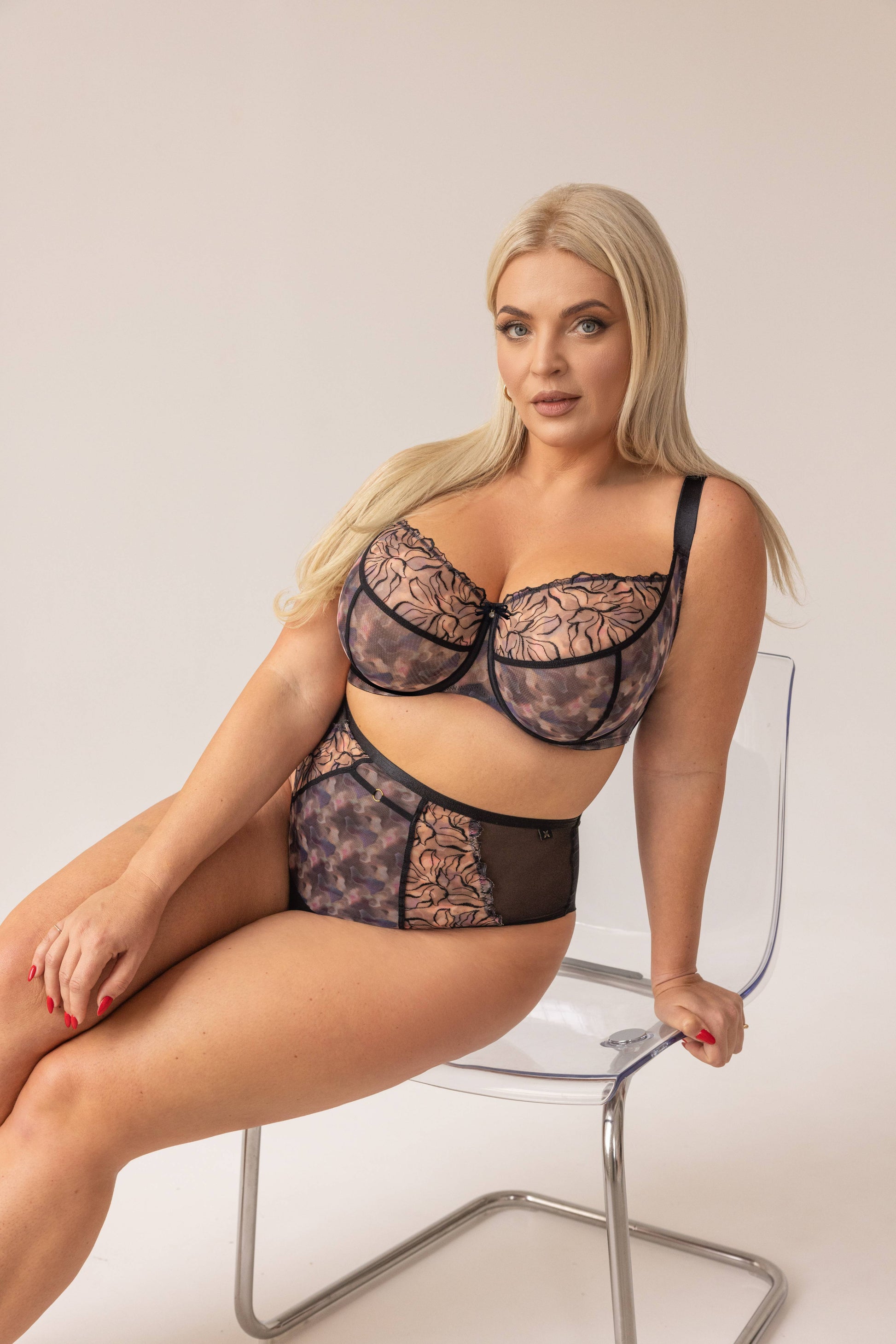 Krisline blurry bra cup F - Nadia Lingerie