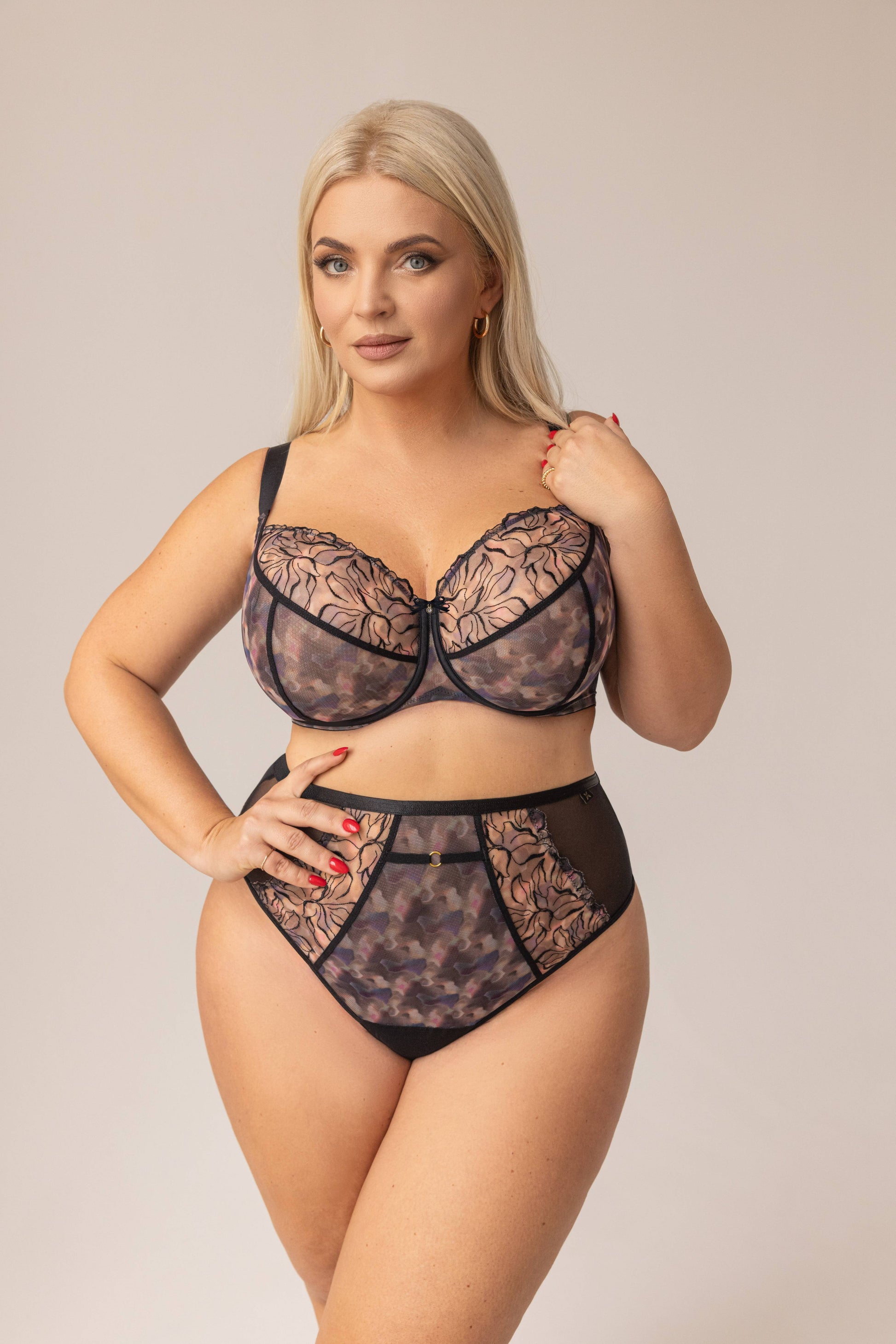 Krisline blurry string shorts - Nadia Lingerie