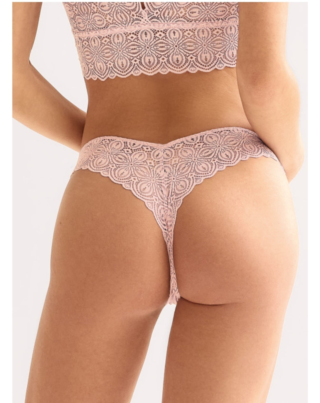 Lacy Brazilian thong - Nadia Lingerie