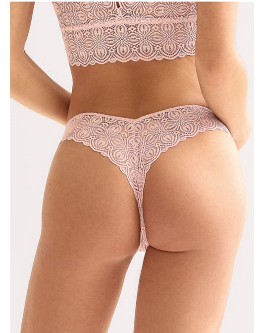 Lacy Brazilian thong - Nadia Lingerie